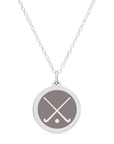 ORIGINAL FIELD HOCKEY CHARM in sterling silver with rhodium plate