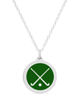 ORIGINAL FIELD HOCKEY CHARM in sterling silver with rhodium plate