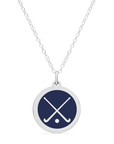 ORIGINAL FIELD HOCKEY CHARM in sterling silver with rhodium plate