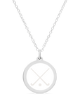 ORIGINAL FIELD HOCKEY CHARM in sterling silver with rhodium plate