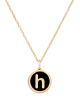 MINI INITIAL 'h' CHARM 14k gold vermeil