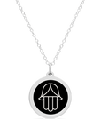 ORIGINAL HAMSA CHARM in sterling silver with rhodium plate