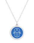 ORIGINAL HAMSA CHARM in sterling silver with rhodium plate