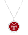 ORIGINAL HAMSA CHARM in sterling silver with rhodium plate