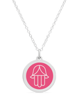 ORIGINAL HAMSA CHARM in sterling silver with rhodium plate
