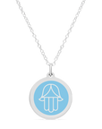 ORIGINAL HAMSA CHARM in sterling silver with rhodium plate
