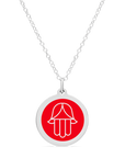 ORIGINAL HAMSA CHARM in sterling silver with rhodium plate