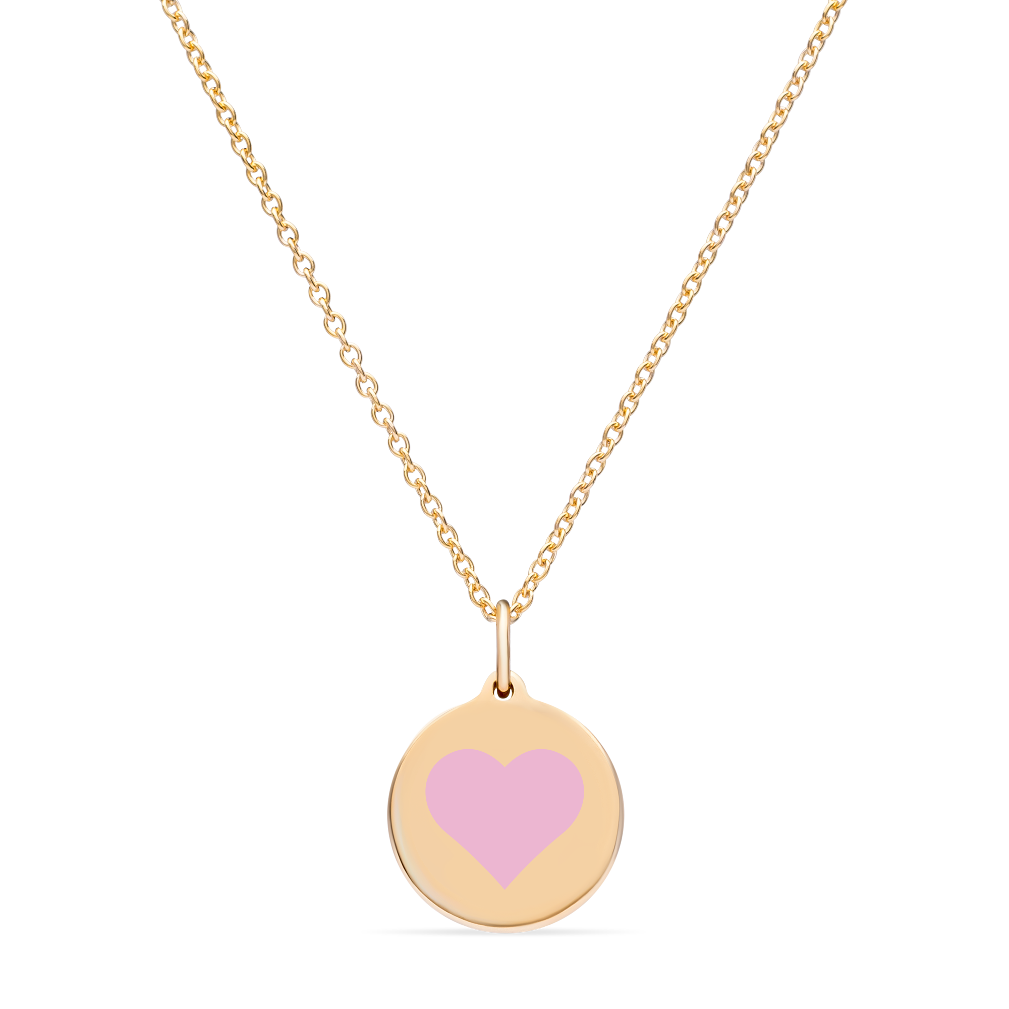 MINI REVERSE HEART CHARM 14k gold vermeil