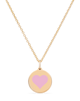 MINI REVERSE HEART CHARM 14k gold vermeil