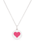 MINI REVERSE HEART CHARM sterling silver with rhodium plate