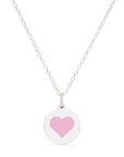 MINI REVERSE HEART CHARM sterling silver with rhodium plate