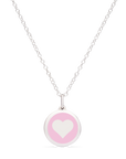 MINI HEART CHARM sterling silver with rhodium plate