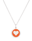 MINI HEART CHARM sterling silver with rhodium plate