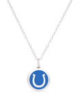 MINI HORSESHOE CHARM sterling silver with rhodium plate