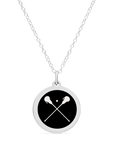 ORIGINAL LACROSSE CHARM in sterling silver with rhodium plate