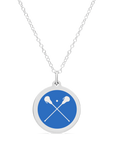 ORIGINAL LACROSSE CHARM in sterling silver with rhodium plate