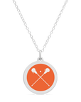 ORIGINAL LACROSSE CHARM in sterling silver with rhodium plate