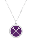 ORIGINAL LACROSSE CHARM in sterling silver with rhodium plate