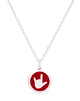 MINI LOVE HANDS CHARM sterling silver with rhodium plate
