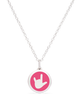 MINI LOVE HANDS CHARM sterling silver with rhodium plate