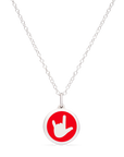 MINI LOVE HANDS CHARM sterling silver with rhodium plate