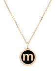 MINI INITIAL 'm' CHARM 14k gold vermeil