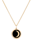 MINI MOON CHARM 14k gold vermeil
