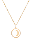 MINI MOON CHARM 14k gold vermeil
