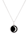 MINI MOON CHARM sterling silver with rhodium plate