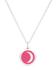 MINI MOON CHARM sterling silver with rhodium plate