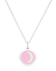 MINI MOON CHARM sterling silver with rhodium plate