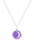 MINI MOON CHARM sterling silver with rhodium plate