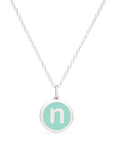 MINI INITIAL 'n' CHARM sterling silver with rhodium plate