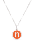 MINI INITIAL 'n' CHARM sterling silver with rhodium plate