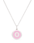 MINI INITIAL 'o' CHARM sterling silver with rhodium plate