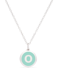 MINI INITIAL 'o' CHARM sterling silver with rhodium plate