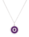 MINI INITIAL 'o' CHARM sterling silver with rhodium plate