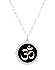 ORIGINAL OM CHARM in sterling silver with rhodium plate