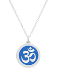 ORIGINAL OM CHARM in sterling silver with rhodium plate