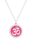 ORIGINAL OM CHARM in sterling silver with rhodium plate