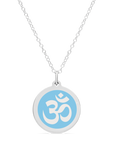 ORIGINAL OM CHARM in sterling silver with rhodium plate
