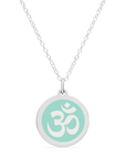ORIGINAL OM CHARM in sterling silver with rhodium plate