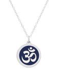 ORIGINAL OM CHARM in sterling silver with rhodium plate