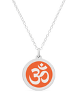 ORIGINAL OM CHARM in sterling silver with rhodium plate