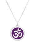 ORIGINAL OM CHARM in sterling silver with rhodium plate