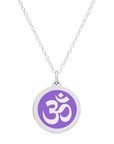 ORIGINAL OM CHARM in sterling silver with rhodium plate