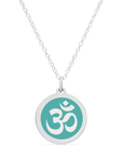 ORIGINAL OM CHARM in sterling silver with rhodium plate