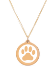ORIGINAL PAW PRINT CHARM in 14k gold vermeil