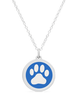 ORIGINAL PAW PRINT CHARM in sterling silver with rhodium plate