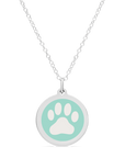 ORIGINAL PAW PRINT CHARM in sterling silver with rhodium plate